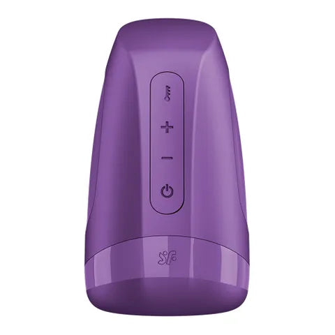 Satisfyer Men Heat Vibration Battery Series Heating & Vibrating Masturbator Purple Satisfyer