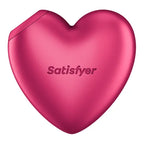 Satisfyer Cutie Heart Battery Operated Air Pulsation Stimulator With Vibration Pink Satisfyer