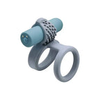 Adam & Eve ROCKIN RUMBLER ENHANCERS Silicone Cock Rings With Rechargeable Vibrating Bullet Set Of 3 Adam & Eve