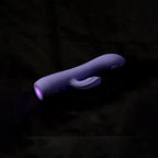 Adam & Eve GROOVY GLOW UPS Wavie USB Rechargeable Rabbit Vibrator Purple 16.5 cm Adam & Eve