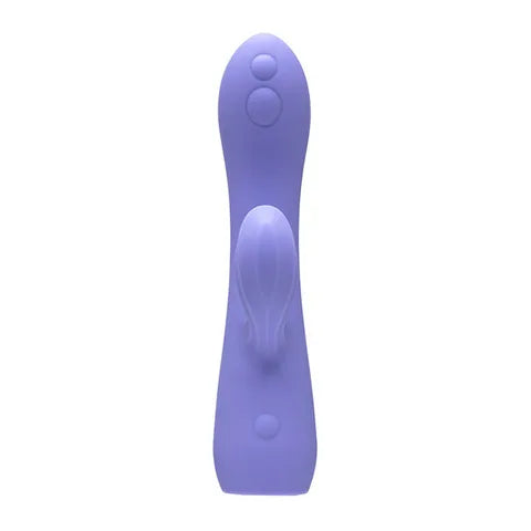 Adam & Eve GROOVY GLOW UPS Wavie USB Rechargeable Rabbit Vibrator Purple 16.5 cm Secondary image