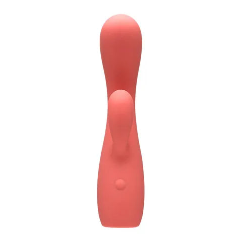 Adam & Eve GROOVY GLOW UPS Curvie USB Rechargeable Rabbit Vibrator Pink 17.8 cm Adam & Eve