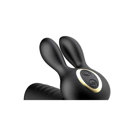 Adam & Eve WILD HARE USB Rechargeable Vibrating Penis Cage With Wireless Remote Black Adam & Eve Main image
