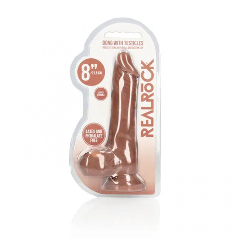 Shots Toys REALROCK Realistic Dong With Balls 20.3cm Secondary image