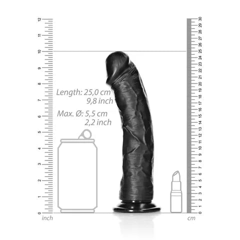 Shots Toys REALROCK Realistic Curved Dildo With Suction Cup 23cm Shots Toys