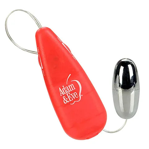 Adam and Eve Vibrating Silver Bullet Vibrator With Remote Control Silver Adam & Eve