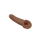 REALROCK 9 Inch Realistic Penis Extender With Rings Tan 22.9cm Shots Toys