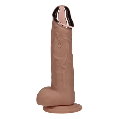Shots Toys REALROCK Metal Head USB Rechargeable Vibrating Dildo With Wireless Remote 22 cm Shots Toys