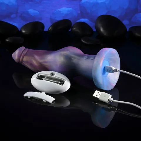 Gender X IMAGINARY FRIEND USB Rechargeable Vibrating Fantasy Dildo With Wireless Remote Purple / Pink Gender X
