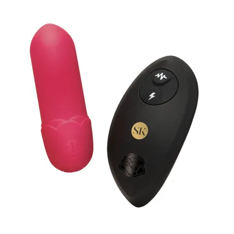 XGEN Products Secret Kisses Rosegasm Petal Play Mini Bullet Vibrator With Wireless Remote Red 7.5cm XGEN Products