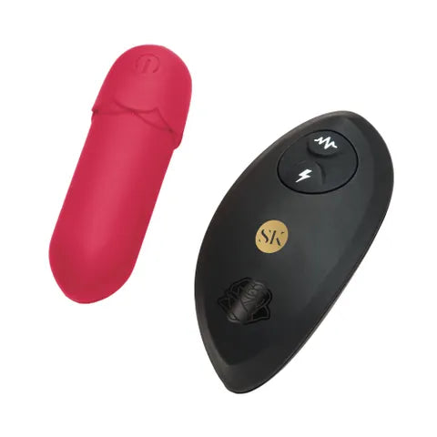 XGEN Products Secret Kisses Rosegasm Petal Play Mini Bullet Vibrator With Wireless Remote Red 7.5cm XGEN Products