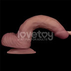 Lovetoy Dual Density Power Cock USB Rechargeable Vibrating Dildo 23cm Flesh Lovetoy