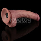 Lovetoy Dual Density Power Cock USB Rechargeable Vibrating Dildo 23cm Flesh Lovetoy