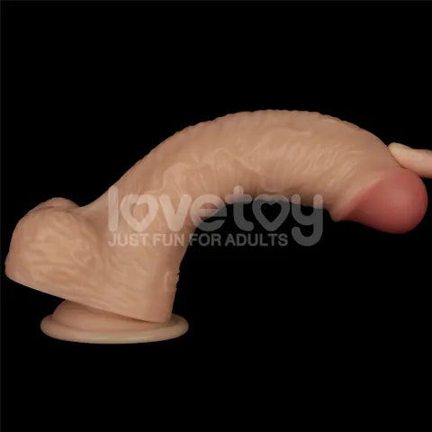 Lovetoy Power Basics USB Rechargeable Vibrating Dildo 21.6cm Flesh Lovetoy