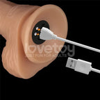 Lovetoy Power Basics USB Rechargeable Vibrating Dildo 21.6cm Flesh Lovetoy