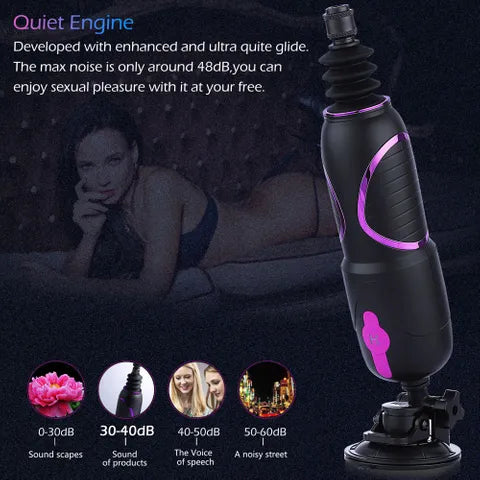 Hismith Pro Traveler 2.0 Mains Powered Portable Sex Machine With App Control & Remote Hismith