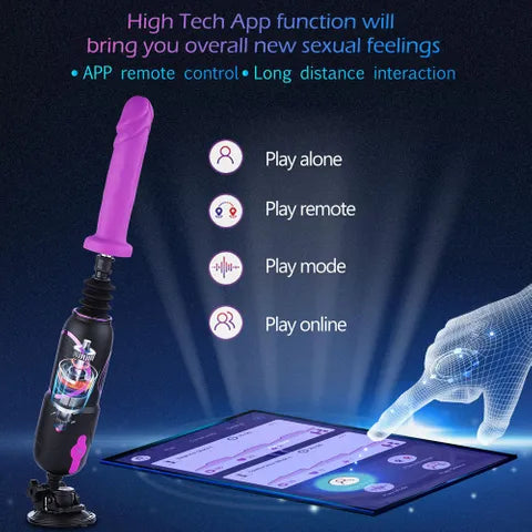 Hismith Pro Traveler 2.0 Mains Powered Portable Sex Machine With App Control & Remote Hismith