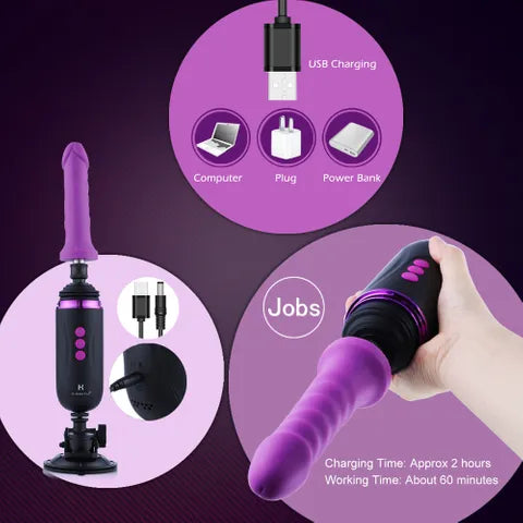 Hismith Capsule Rechargeable Portable Sex Machine With App Control Hismith