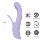 Maia CHARLI USB Rechargeable Flapping & Tapping Rabbit Vibrator Lavender 22.9 cm Maia Toys