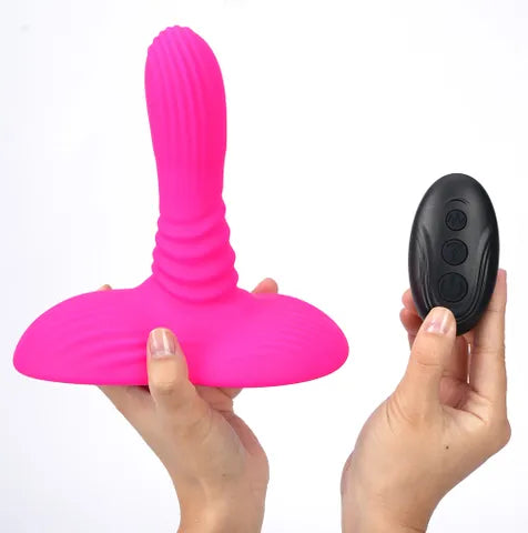 Maia ADIRA USB Rechargeable Thrusting Vibrator With Wireless Remote Pink Maia Toys Main image