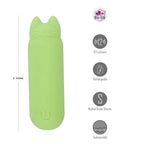 Maia ALLIE USB Rechargeable Vibrating Bullet Vibrator Green 7.6 cm Maia Toys