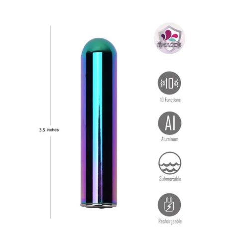 Maia Cosmo USB Rechargeable Bullet Vibrator 8.9 cm Metallic Coloured Maia Toys
