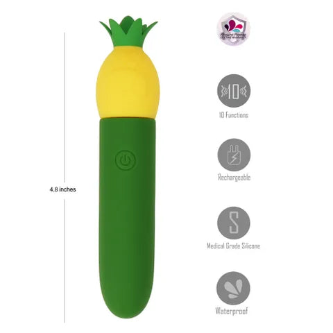 Maia Pina USB Rechargeable Bullet Vibrator 11.1cm Green / Yellow Maia Toys