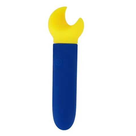 Maia Saylor USB Rechargeable Bullet Vibrator 11.1cm Blue / Yellow Maia Toys