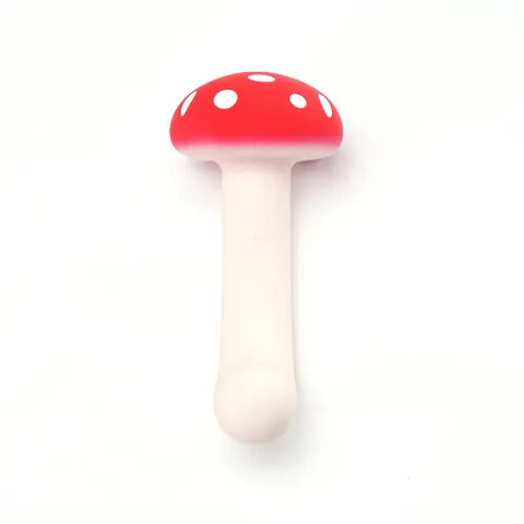 Maia Alice USB Rechargeable Dual Vibrating Mushroom 15.2cm Red / White Maia Toys