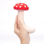 Maia Alice USB Rechargeable Dual Vibrating Mushroom 15.2cm Red / White Maia Toys
