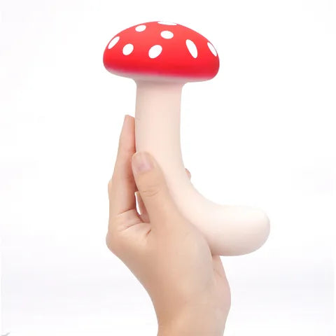 Maia Alice USB Rechargeable Dual Vibrating Mushroom 15.2cm Red / White Maia Toys