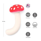 Maia Alice USB Rechargeable Dual Vibrating Mushroom 15.2cm Red / White Maia Toys