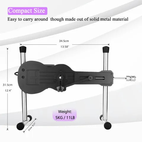 Hismith Mini Pro Mains Powered Sex Machine With App Control & Remote Black Hismith