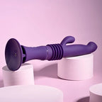 Playboy Pleasure HOPPY ENDING USB Rechargeable Thrusting Rabbit Vibrator Purple Playboy Pleasure