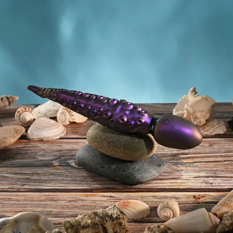 Gender X INTO THE DEEP USB Rechargeable Tentacle Fantasy Massage Wand Purple 21.7cm Gender X