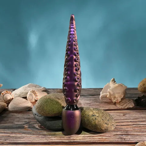 Gender X INTO THE DEEP USB Rechargeable Tentacle Fantasy Massage Wand Purple 21.7cm Gender X