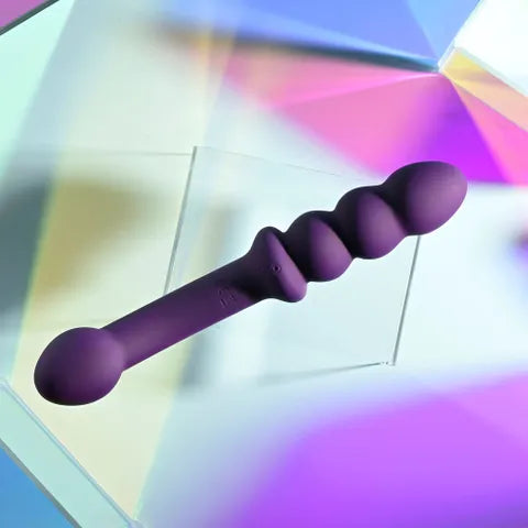 Playboy Pleasure THE SEEKER USB Rechargeable Double Ended Vibrator Purple 20.3cm Secondary image