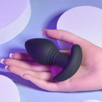 Playboy Pleasure PLUG & PLAY USB Rechargeable Vibrating Butt Plug With Wireless Remote Black 10.3cm Playboy Pleasure
