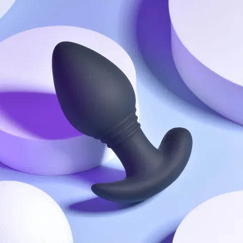 Playboy Pleasure PLUG & PLAY USB Rechargeable Vibrating Butt Plug With Wireless Remote Black 10.3cm Playboy Pleasure Main image