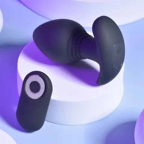 Playboy Pleasure PLUG & PLAY USB Rechargeable Vibrating Butt Plug With Wireless Remote Black 10.3cm Secondary image