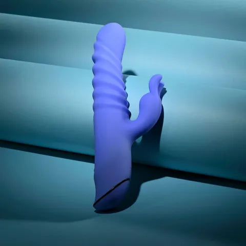 Evolved KNOCK KNOCK  USB Rechargeable Rabbit Vibrator Purple 22.9cm Evolved Main image