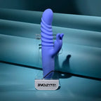Evolved KNOCK KNOCK  USB Rechargeable Rabbit Vibrator Purple 22.9cm Evolved