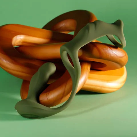 Zero Tolerance PROSTATE POWER PACK Vibrating Prostate Massager Cock Ring Harness With Remote Green Zero Tolerance