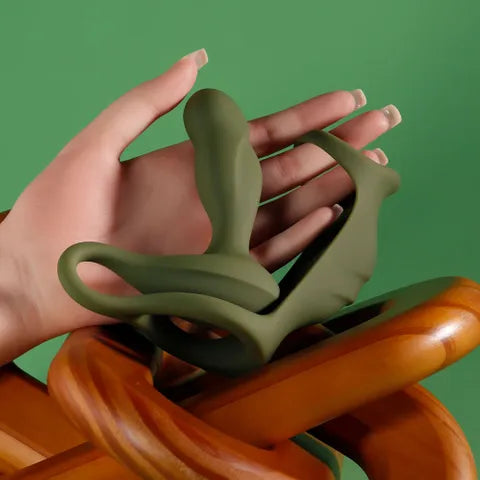 Zero Tolerance PROSTATE POWER PACK Vibrating Prostate Massager Cock Ring Harness With Remote Green Zero Tolerance