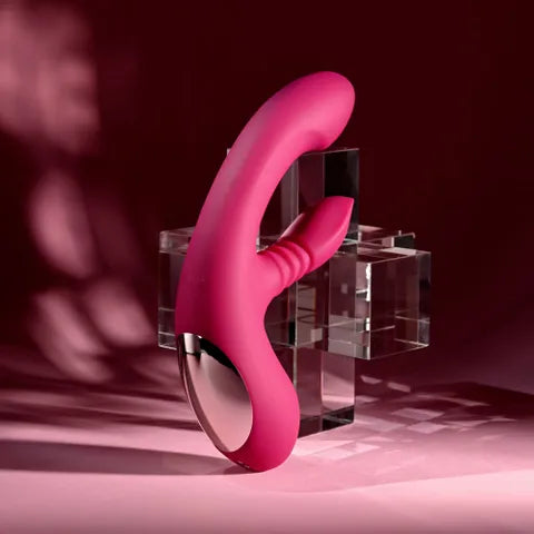 Evolved GENTLE PERSUASION USB Rechargeable Rabbit Vibrator Pink 20cm Evolved Main image