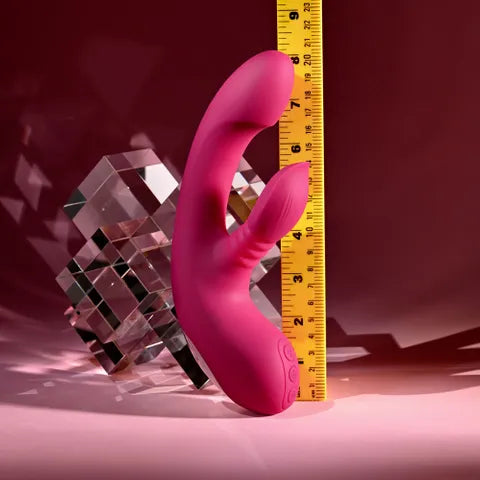 Evolved GENTLE PERSUASION USB Rechargeable Rabbit Vibrator Pink 20cm Evolved