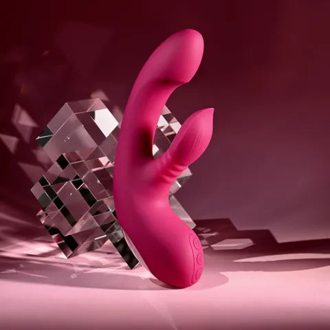 Evolved GENTLE PERSUASION USB Rechargeable Rabbit Vibrator Pink 20cm Evolved