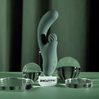 Evolved SPIRAL CHARM USB Rechargeable Rabbit Vibrator Green 18cm Evolved