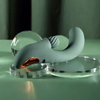 Evolved SPIRAL CHARM USB Rechargeable Rabbit Vibrator Green 18cm Evolved