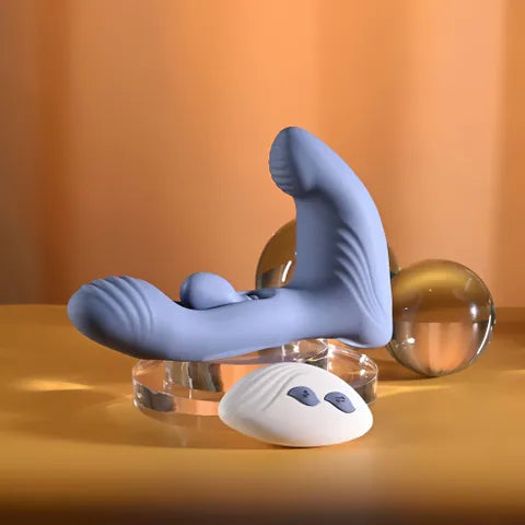 Gender X FLAPJACK USB Rechargeable Flapping Vibrator With Remote Control Blue Gender X